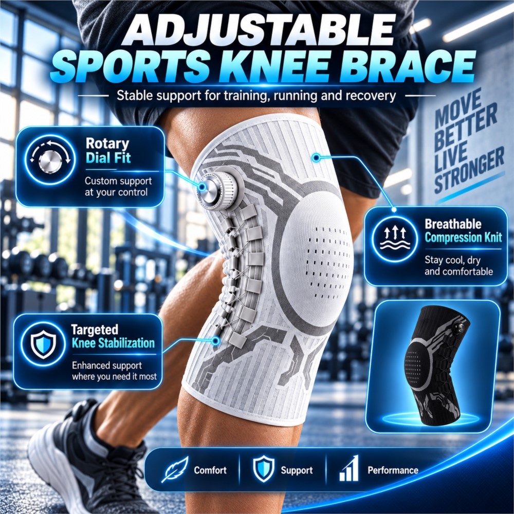 조절 가능한 스마트 노브형 무릎 보호대, 측면 안정화  - Compression Sleeve Calf 리뷰 및 가격